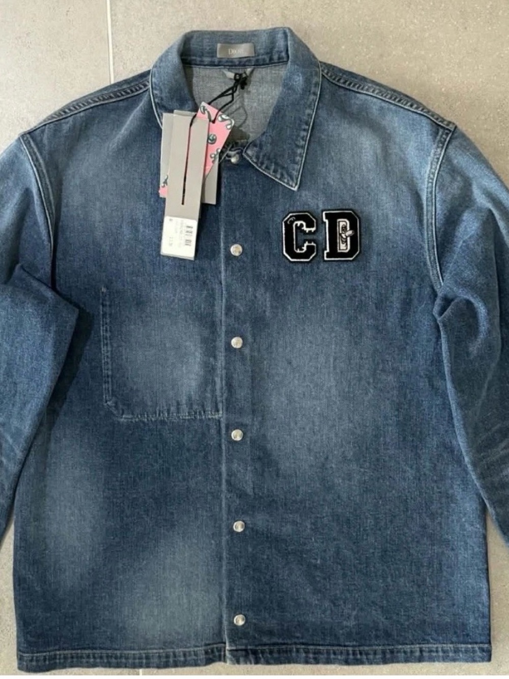 Authentic Dior men Blue Denim Jeans Jacket